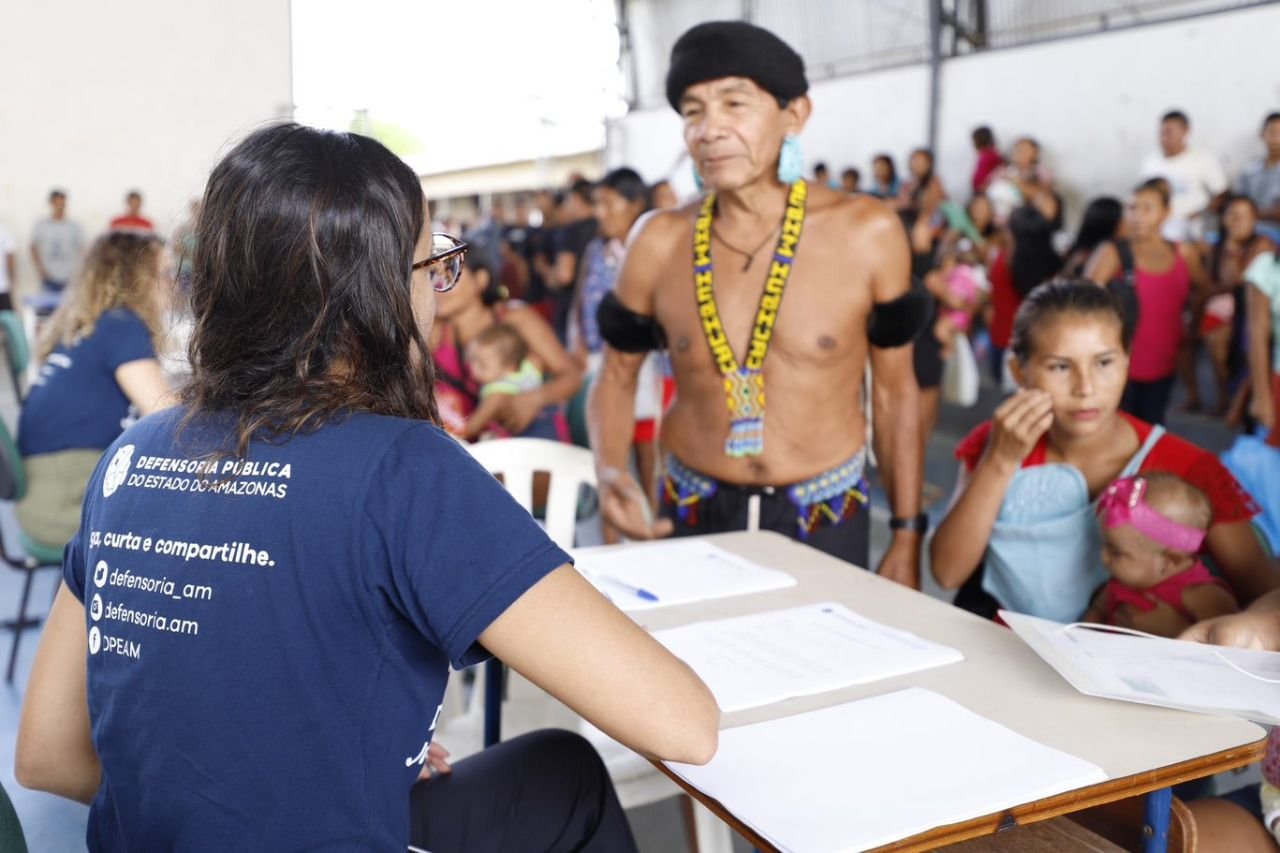 Serviços atenderam indígenas na comunidade Yanomami (Foto: Evandro Seixas/DPE)